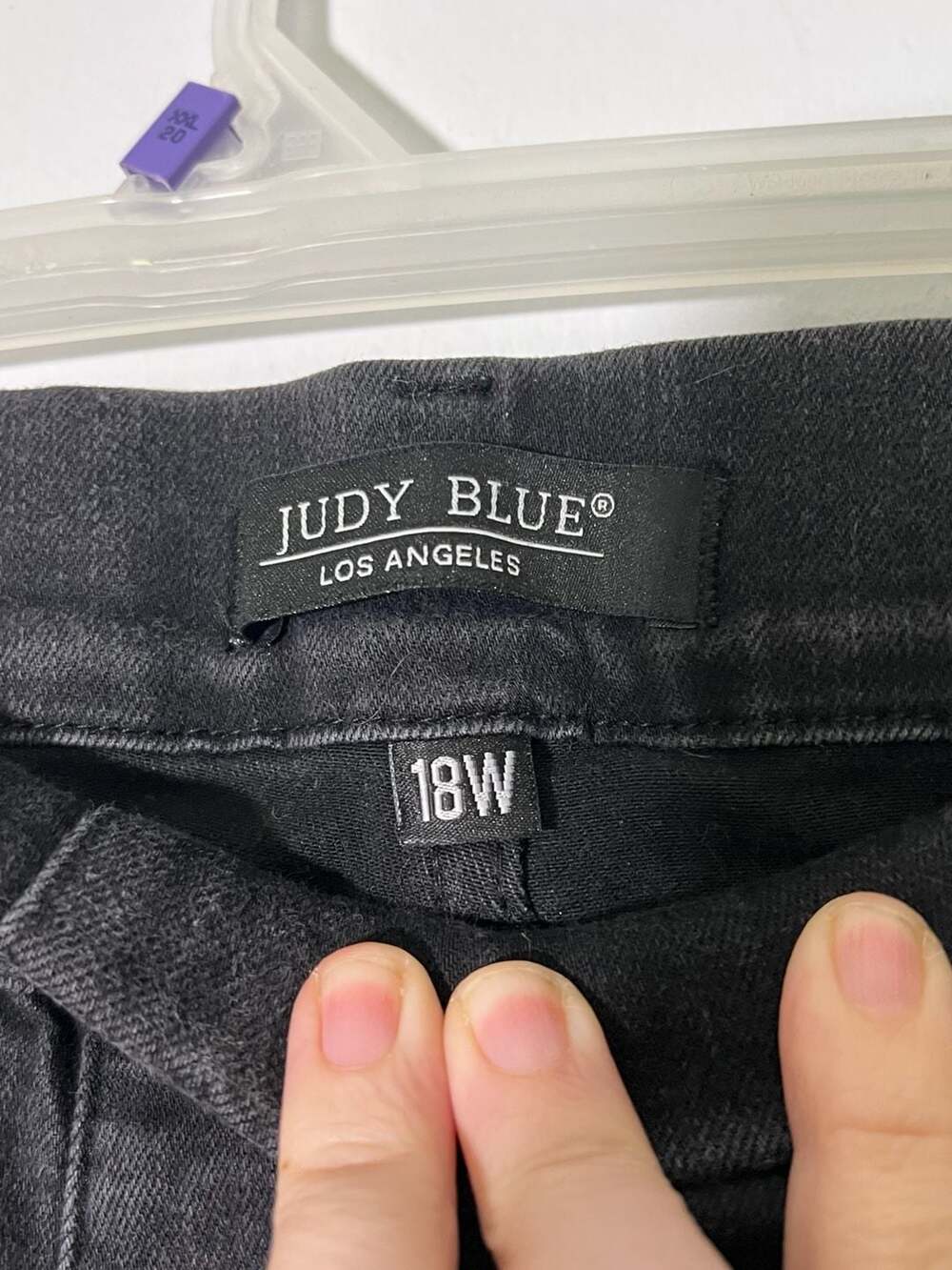 Judy Blue Los Angeles Women's High-Rise Black Flare Jeans Size 18W - Picture 3 of 3
